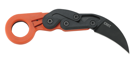 CRKT Provoke First Responder 2.47" Folding Karambit Knife with Orange Grivory handle
